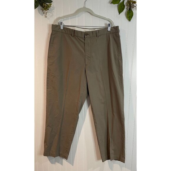 Brooks Brothers Mens Khaki Dress Pants W38/L32 100% Cotton - Picture 4 of 13